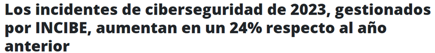 articulo ciberseguridad de 2023 y relacion con NIS2